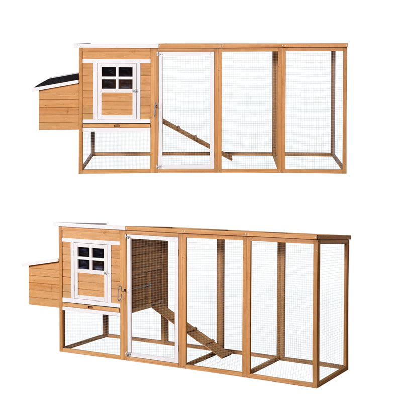 Large wooden chicken cage