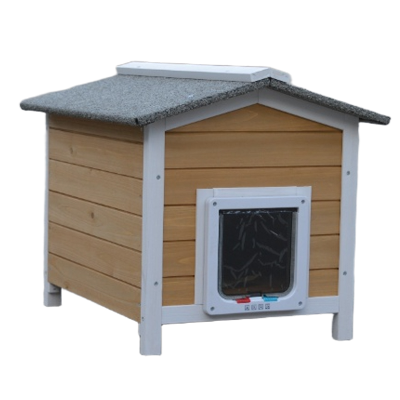 cozy yellow cat house