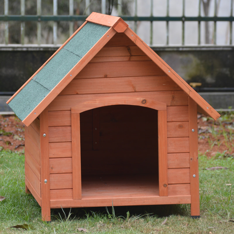 wooden dog house outdoor