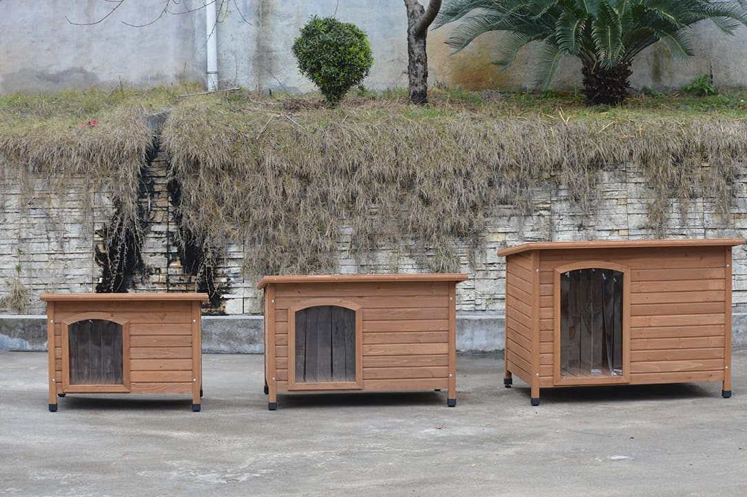 wooden dog house outdoor