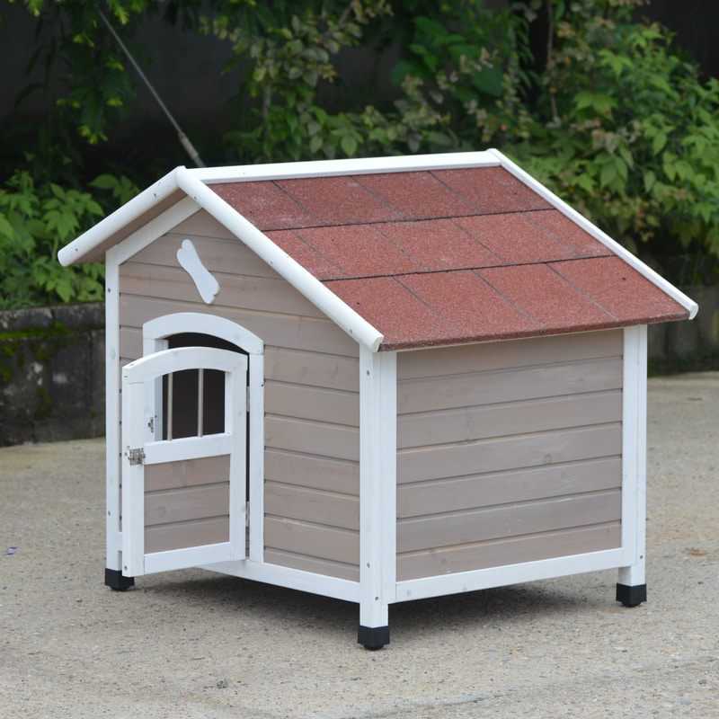 wooden dog house outdoor