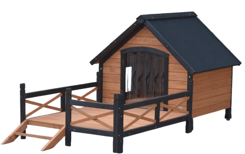 wooden dog house outdoor