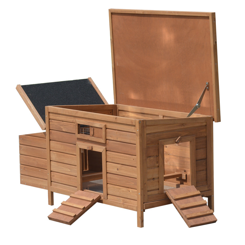 wooden chicken for 2 chicken