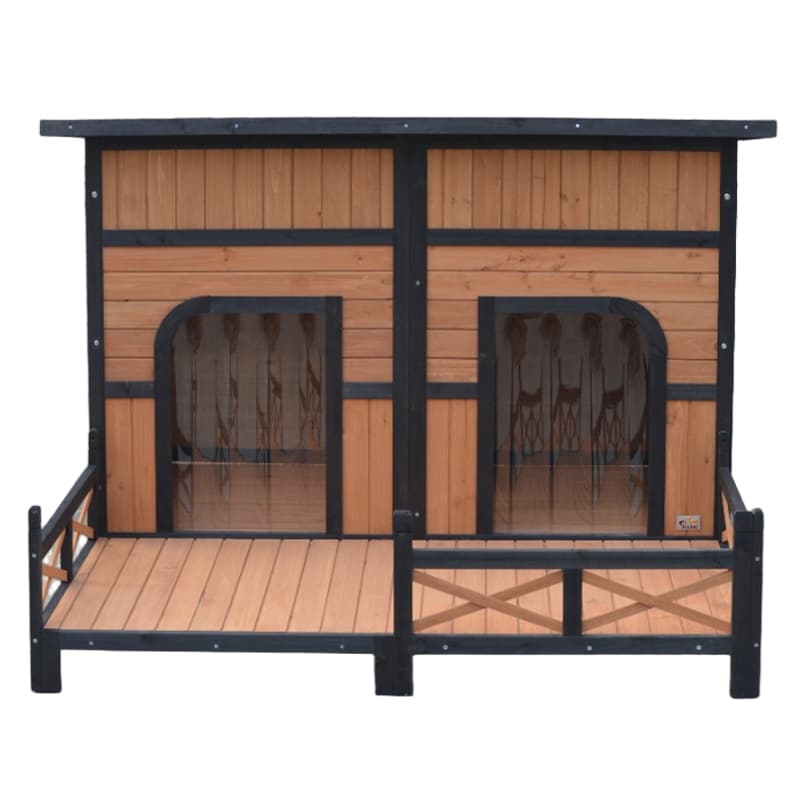 wooden dog house outdoor