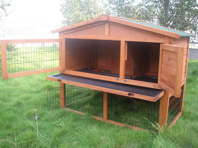 rabbit hutch with removable tray