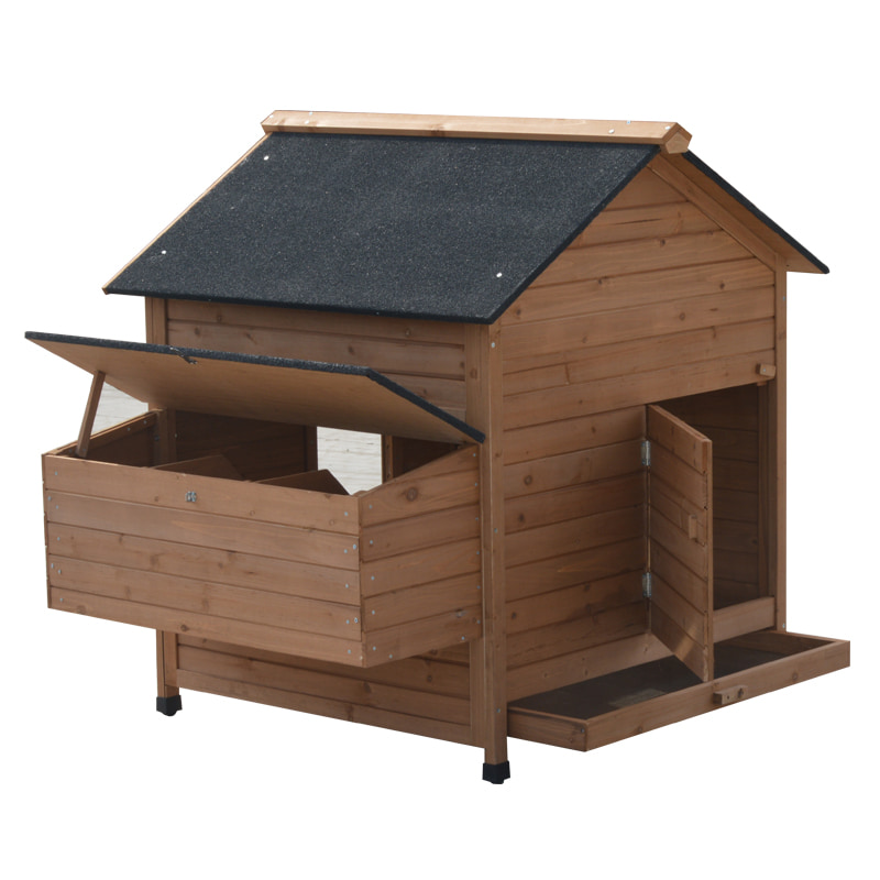 optional wooden run cage