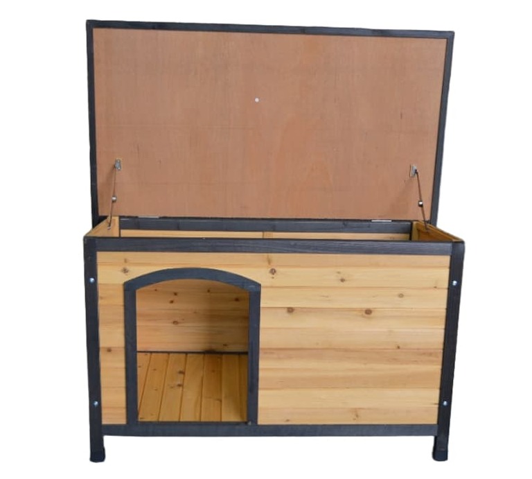 wooden dog house outdoor