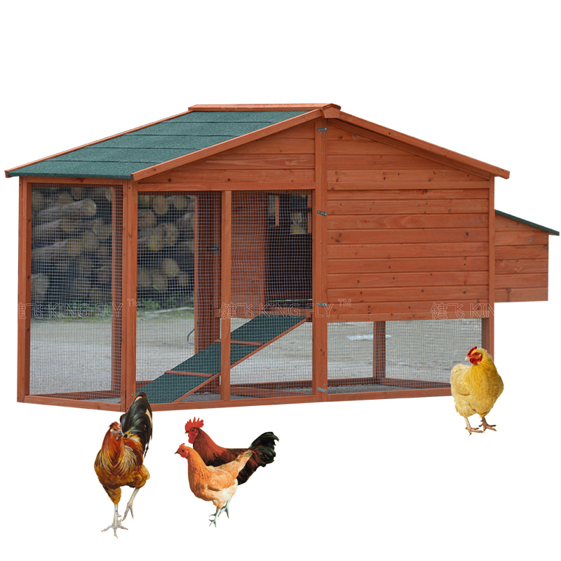 Outdoor fir wood outdoor Chicken Coop with vent