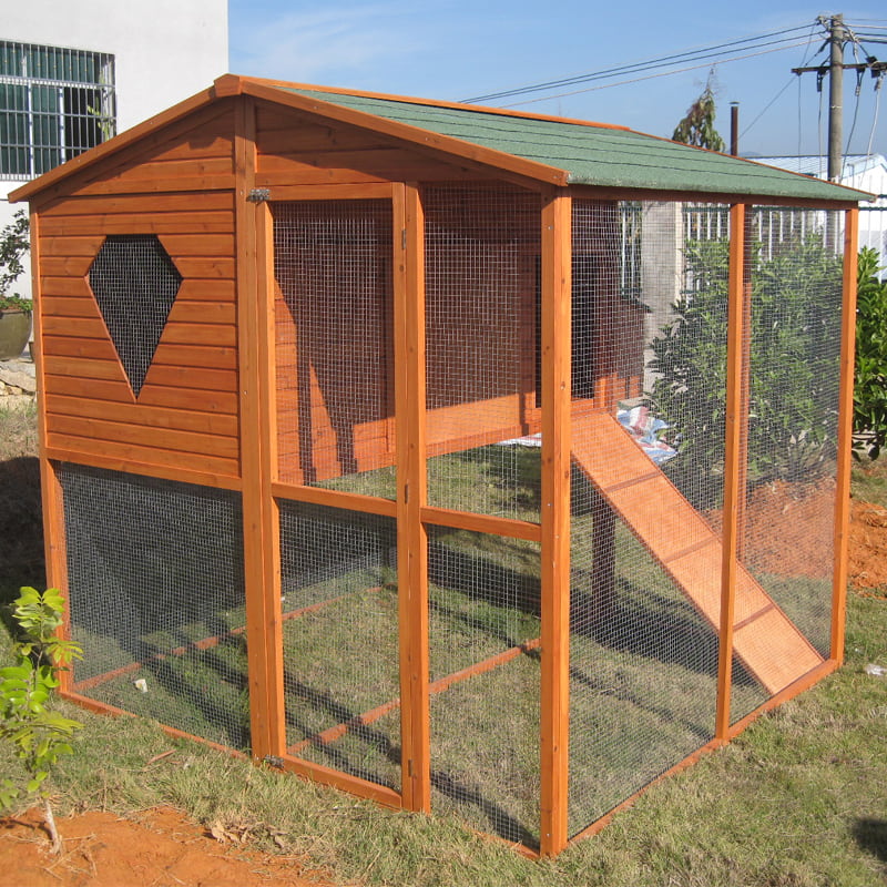 Ecofriendly solid wood chicken coop