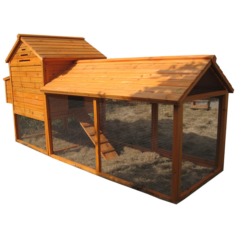 Wooden chicken coops with ramp