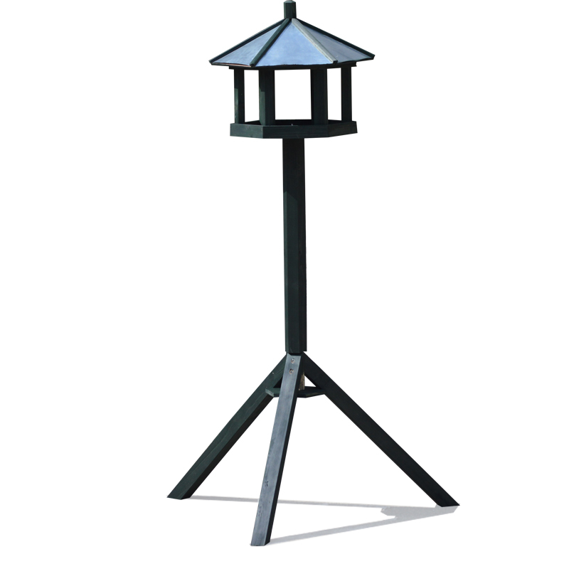 Outdoor garden bird feeding station