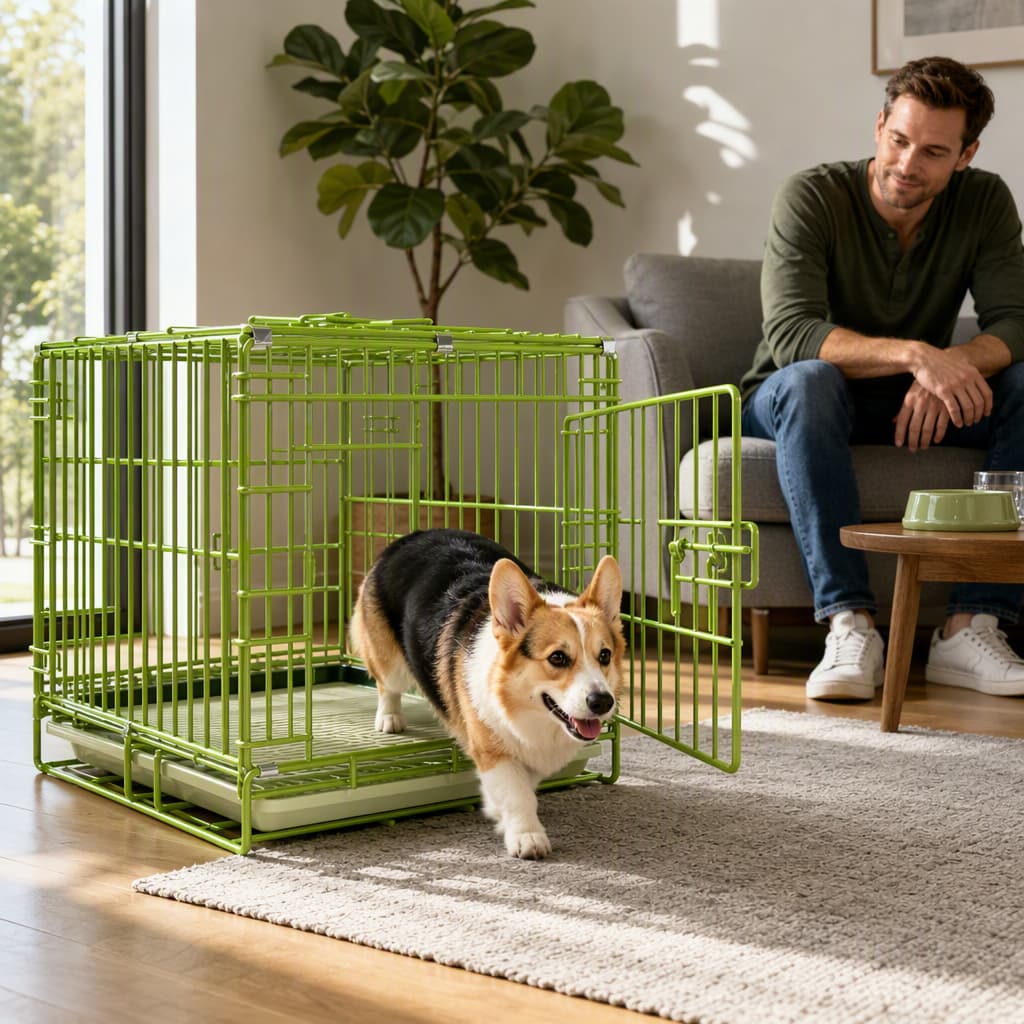 Assembly: Foldable / Easy Setup (Based on standard wire crate design)
