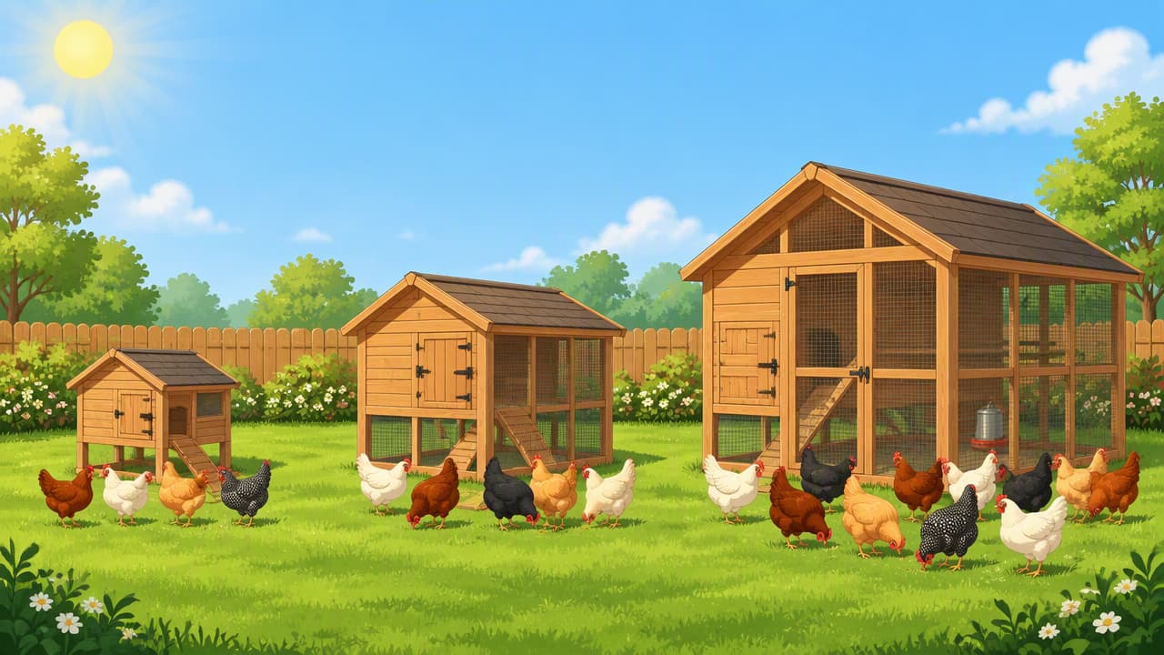 Comment choisir la taille de poulailler adaptée à 4, 6 ou 10 poules ?